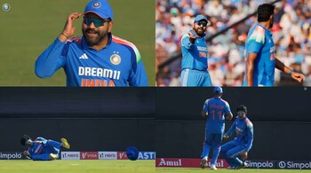 Rohit Sharma loses cool at Harshit Rana. (BCCI Photo)