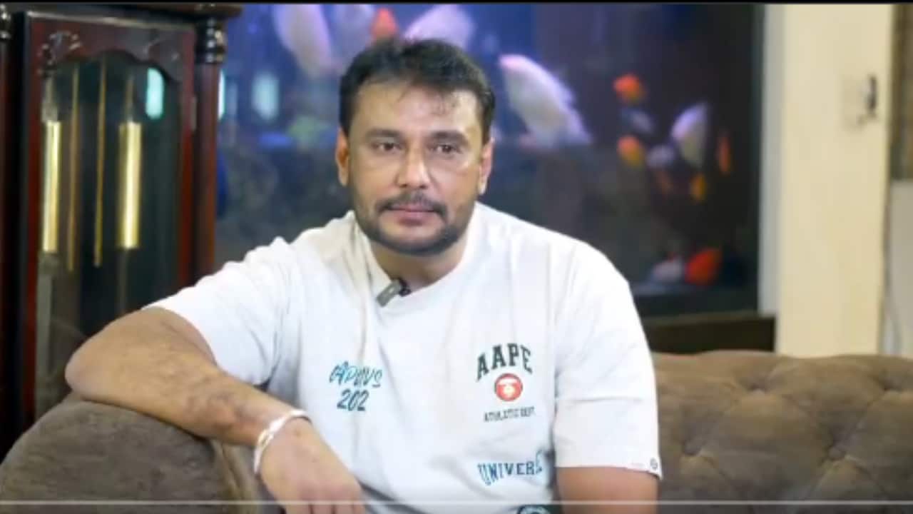 Darshan Thoogudeepa shares gratitude in first video after bail in Renukaswamy murder case, says, "I can't stand for long..."