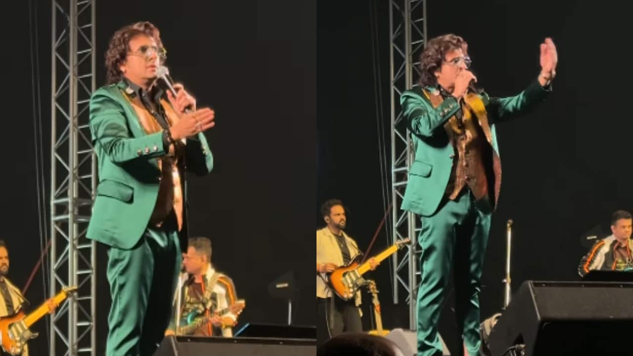 Sonu Nigam gets angry at Kolkata concert as audience stood up during his performance, says, "election mein khade ho jao yaar"