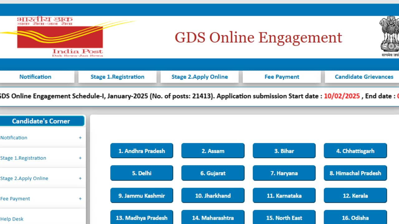 India Post GDS Recruitment 2025: Registration Begins for 21413 Vacancies, Apply by March 3