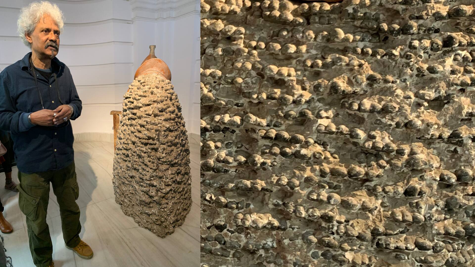 Frozen in Time by Probir Gupta, at the Travancore Palace gallery in New Delhi.