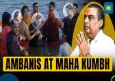 Mukesh Ambani and Family Participate in Maha Kumbh Mela at Prayagraj | N18K