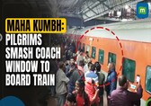 Maha Kumbh 2025: Overcrowded Trains in Bihar as Passengers Smash Windows After Missing Train