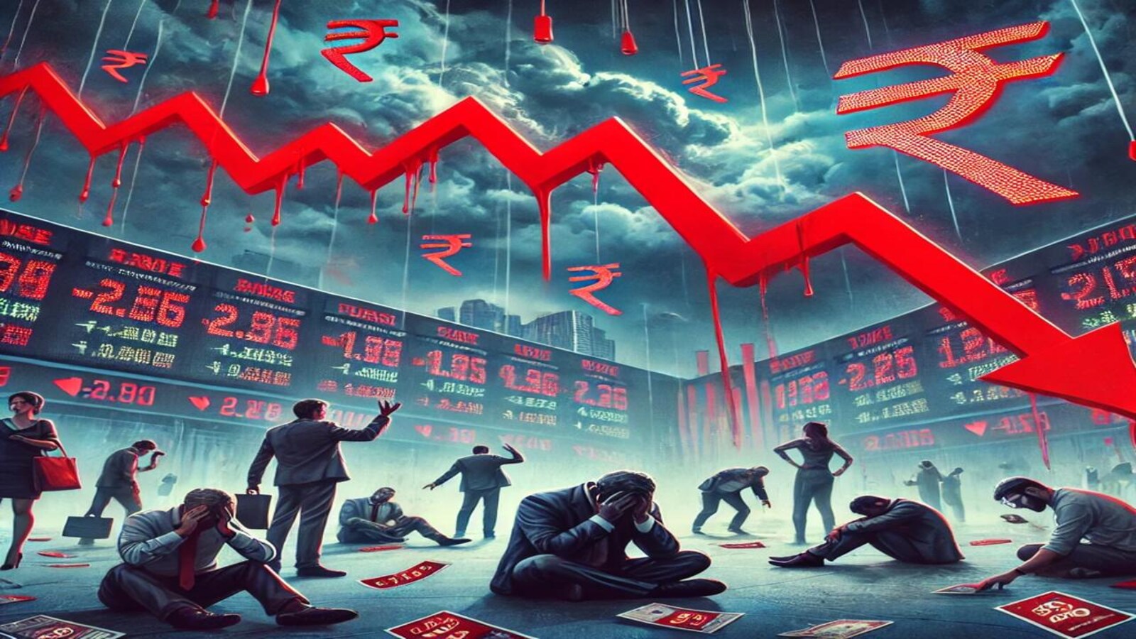Sensex settles 1,100 pts lower, Nifty ends at 24,450: Rising crude prices among key factors behind market...