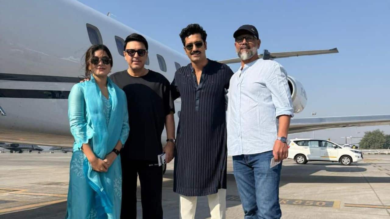 Vicky Kaushal and Rashmika Mandanna head to Shirdi for blessings ahead of Chhaava release