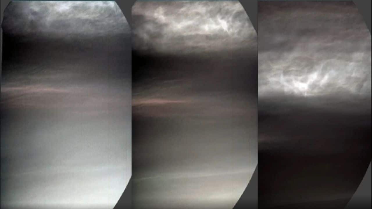 NASA's Curiosity rover shares mesmerising footage of colourful clouds shimmering over Mars