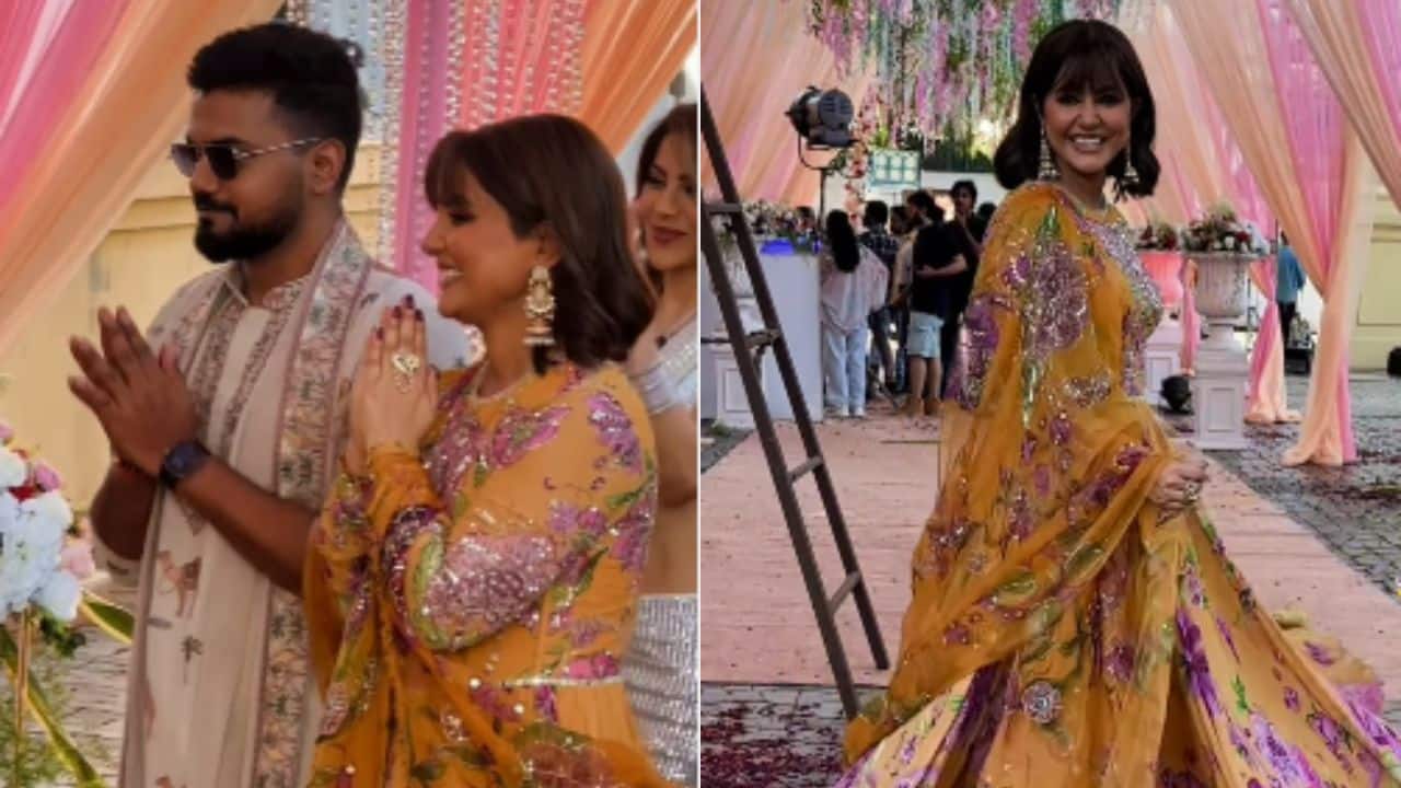 Hina Khan happily poses with Rocky Jaiswal, says, "Hamara Rishta Dhoop Chaav Ka hai, Sirf Chaav Ka Nahi Hai"