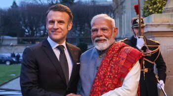 PM Modi and Emmanuel Macron