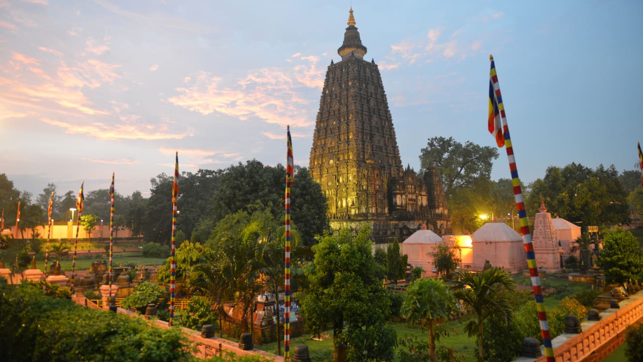 3. Bodh Gaya – The Land of Enlightenment | Bodh Gaya in Bihar is where Siddhartha Gautama attained enlightenment under the Bodhi Tree, marking the beginning of Buddhism. The Mahabodhi Temple, a UNESCO World Heritage Site, stands as a symbol of wisdom and peace. (Image: Canva)