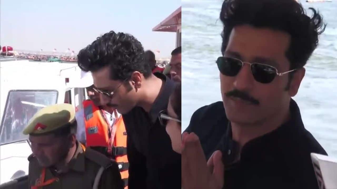 Vicky Kaushal visits Prayagraj for holy dip at Maha Kumbh, says "I was waiting for this..."
