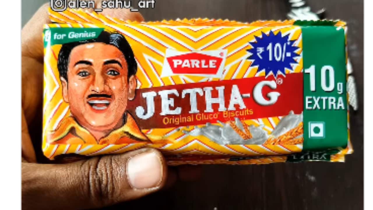 Taarak Mehta's Jethalal replaces Parle-G kid in creative sketch, fans demand customized packets