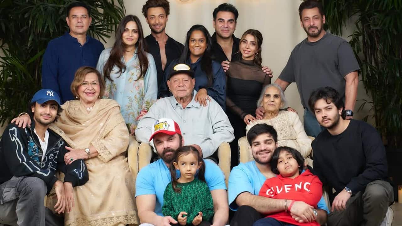 Salman Khan shares a heartwarming family picture on Valentine's Day, writes, "Agnihotrians, Sharmanians, and Khanenians wish you all a happy Familitines Day"