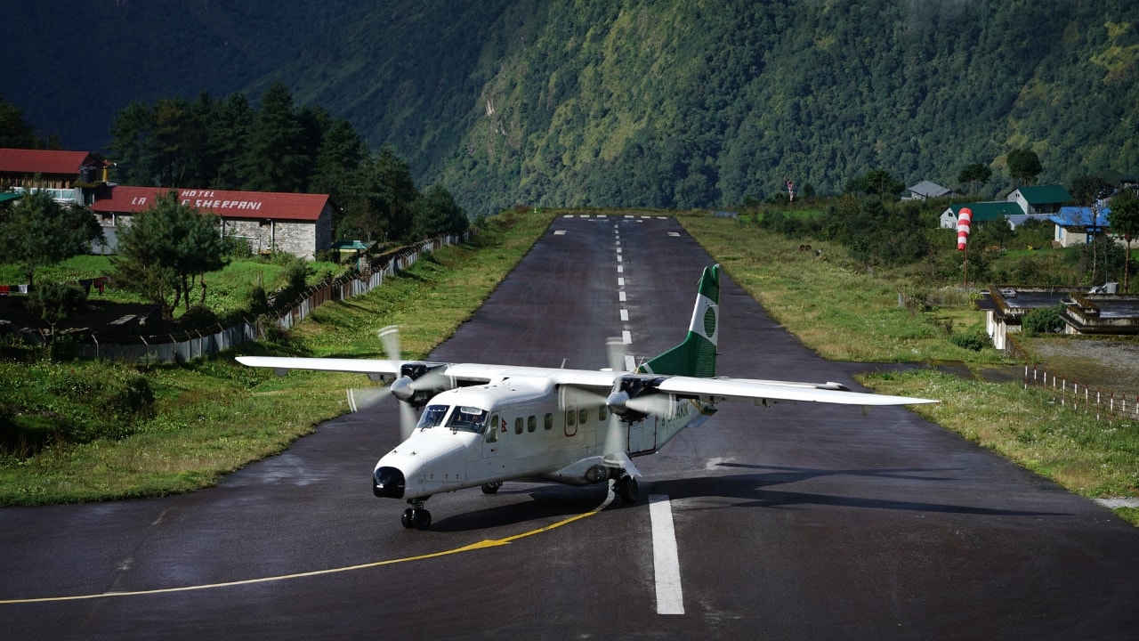 Lukla Airport, Nepal – The world's most dangerous runway in the heart of the Himalayas. (Image: Canva)