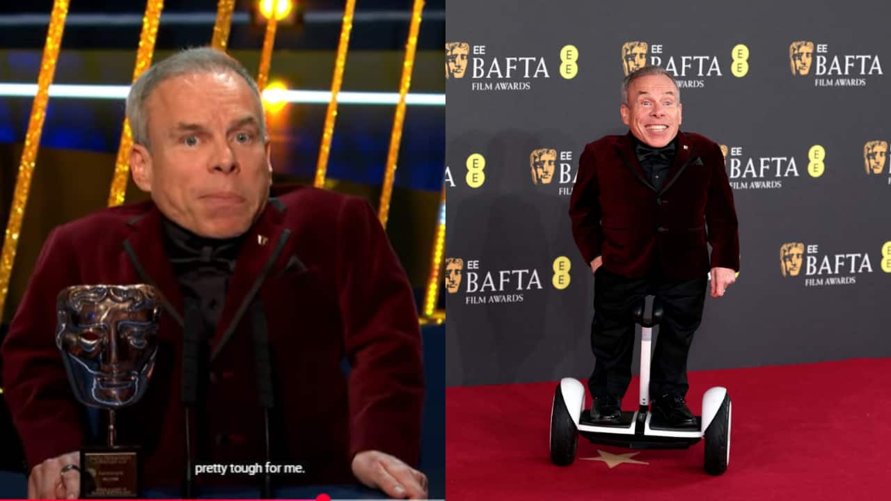 Warwick Davis breaks down in tears at Bafta 2025, dedicates fellowship award to late wife