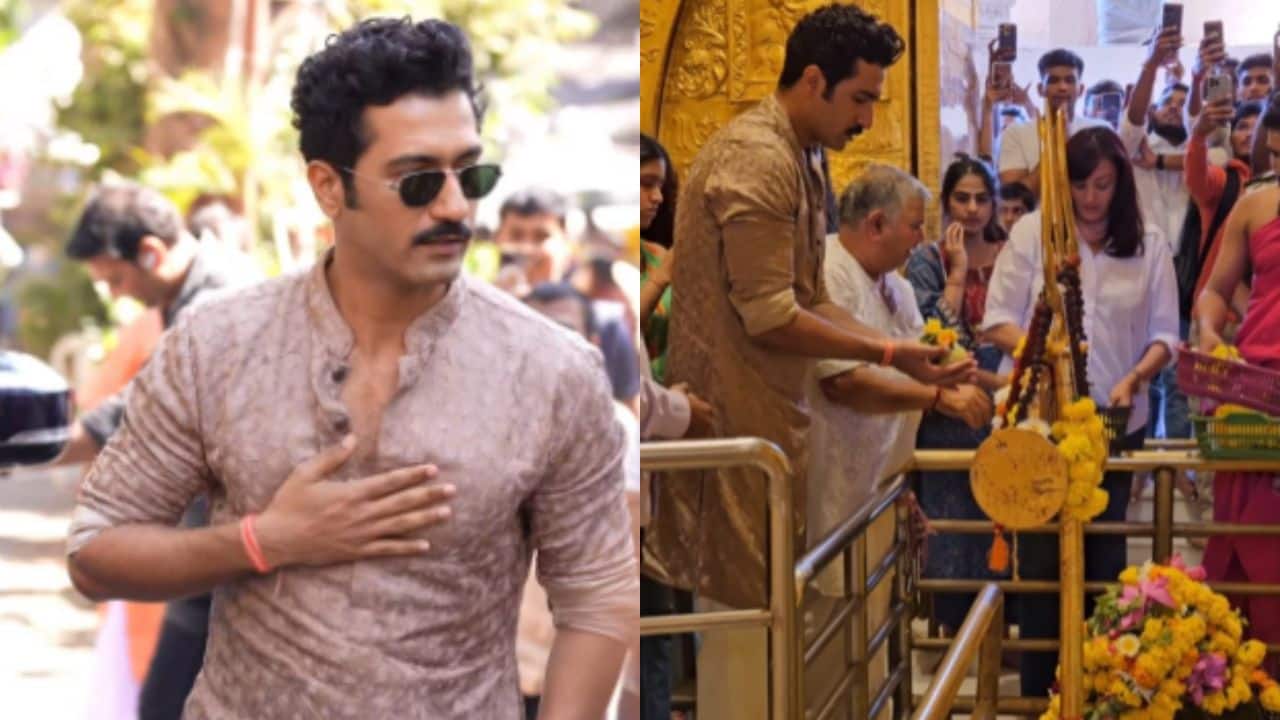 Vicky Kaushal seeks blessings at Babulnath Temple in Mumbai after Chhaava's success