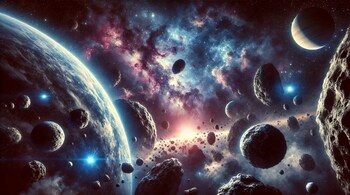 Millions of alien objects may drift unseen in deep space. (Image: AI generated)