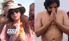 Pawan Kalyan, Juhi Chawla, and singer Shaan attend Maha Kumbh 2025