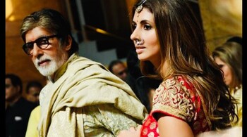 Amitabh and Shweta