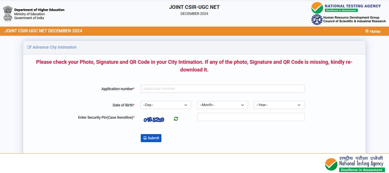CSIR UGC NET Exam City Slip 2025 out @ csirnet.nta.ac.in, direct link here