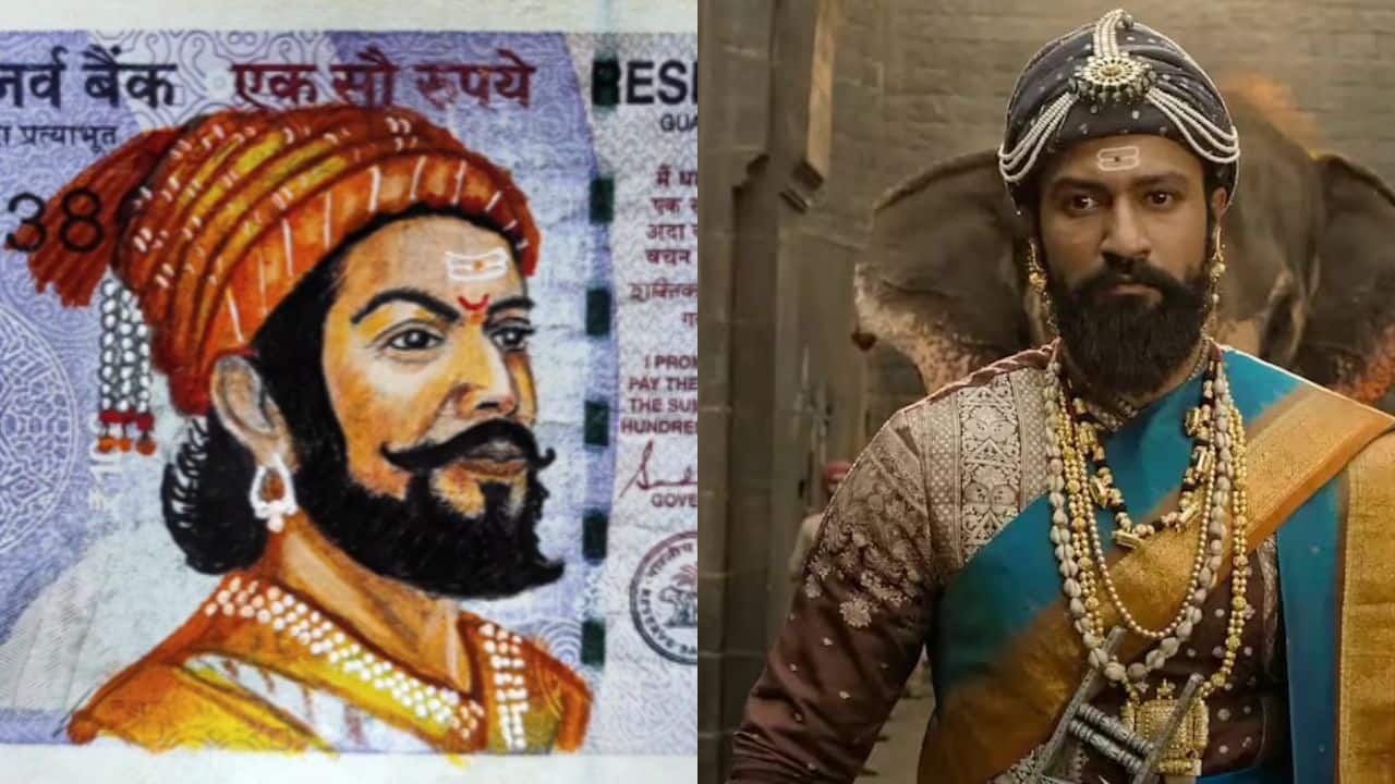 Chhaava fan draws Chhatrapati Shivaji Maharaj drawing on a 100 rupee note, watch