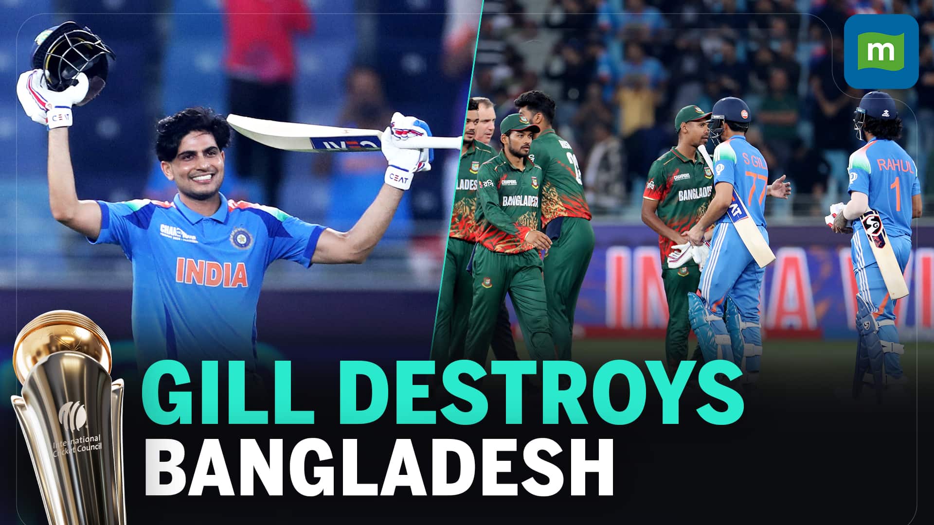 ICC Champions Trophy 2025 india vs Bangladesh Match Highlights