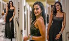 PV Sindhu exudes glamour in an ombré gown in black and gold, embellished with crystal beads