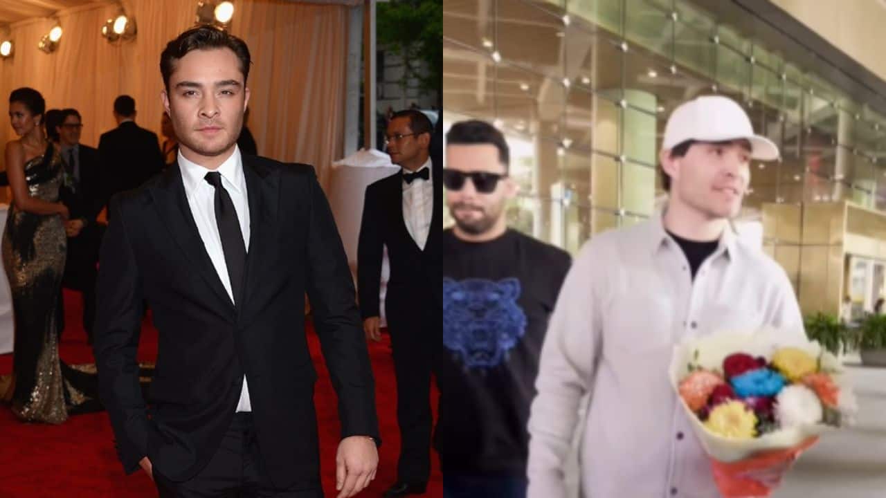 Gossip Girl actor Ed Westwick spotted at Mumbai airport, says "Happy to be back"