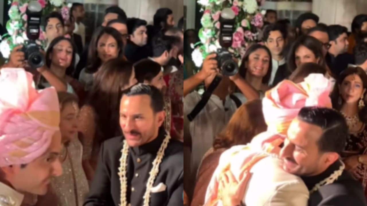 Saif Ali Khan garlands Aadar Jain for Milni Ceremony at his wedding; Kareena Kapoor’s reaction steals the show