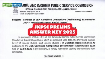 JKPSC Prelims Answer Key 2025