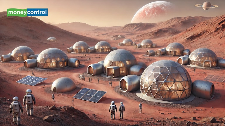 IIT Madras Team Develops Martian Concrete and Space-Survival Tech. (Image: Canva)