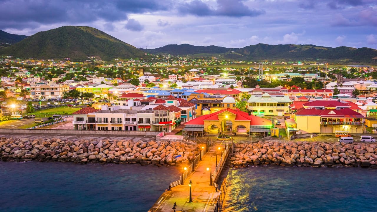 8. Saint Kitts and Nevis – A Caribbean Walk to Remember (269 sq km / 104 sq mi) This two-island nation in the Caribbean may be too large to cross entirely on foot, but its individual islands—Saint Kitts or Nevis—can be explored in a day. Hike Mount Liamuiga, wander through historic Basseterre, or visit the scenic Brimstone Hill Fortress. (Image: Canva)
