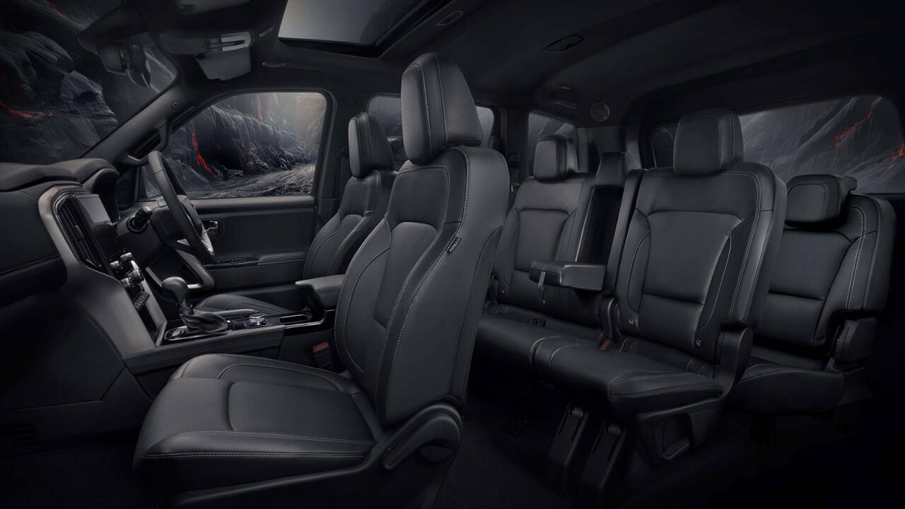 Interior of Scorpio N Carbon edition