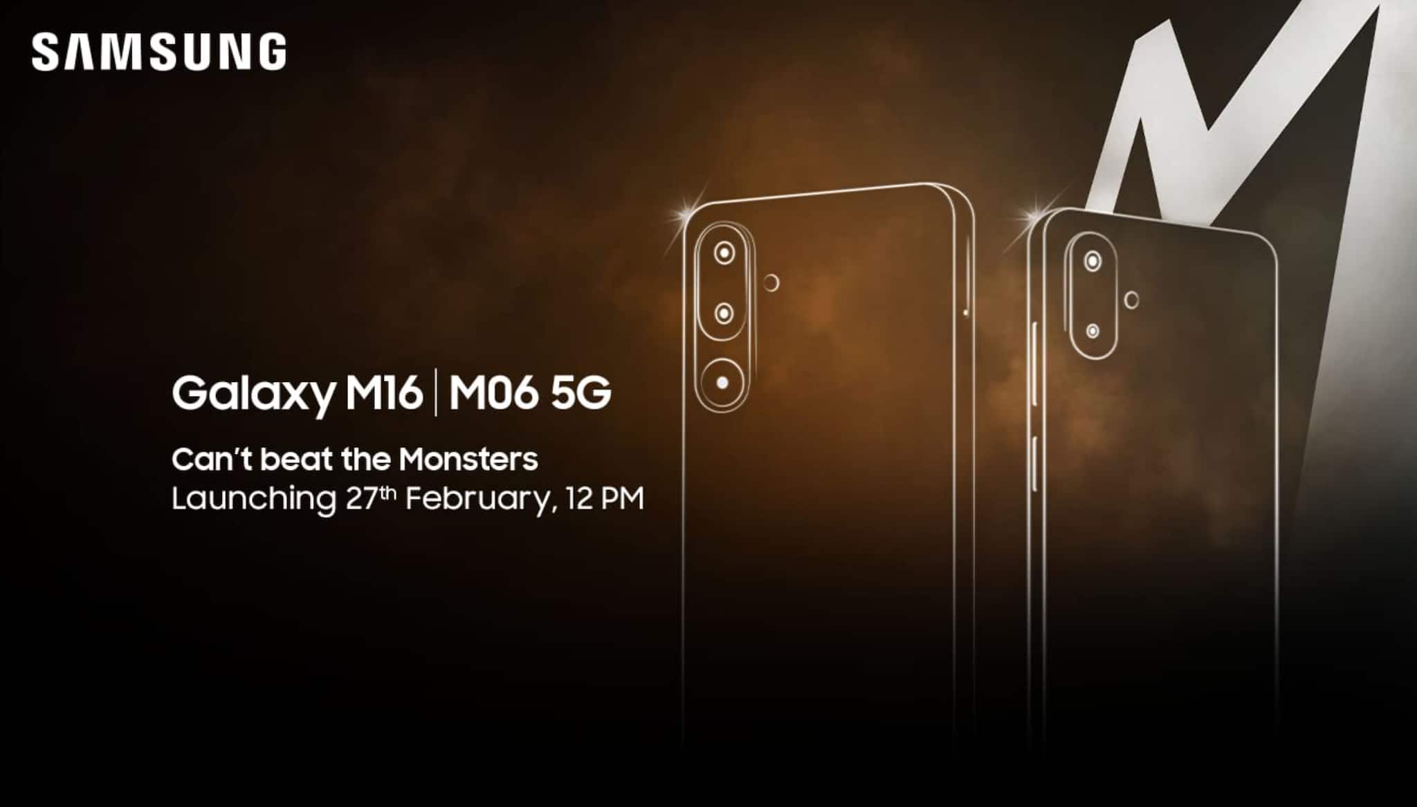 Samsung Galaxy M16 5G and Galaxy M06 5G launch date confirmed