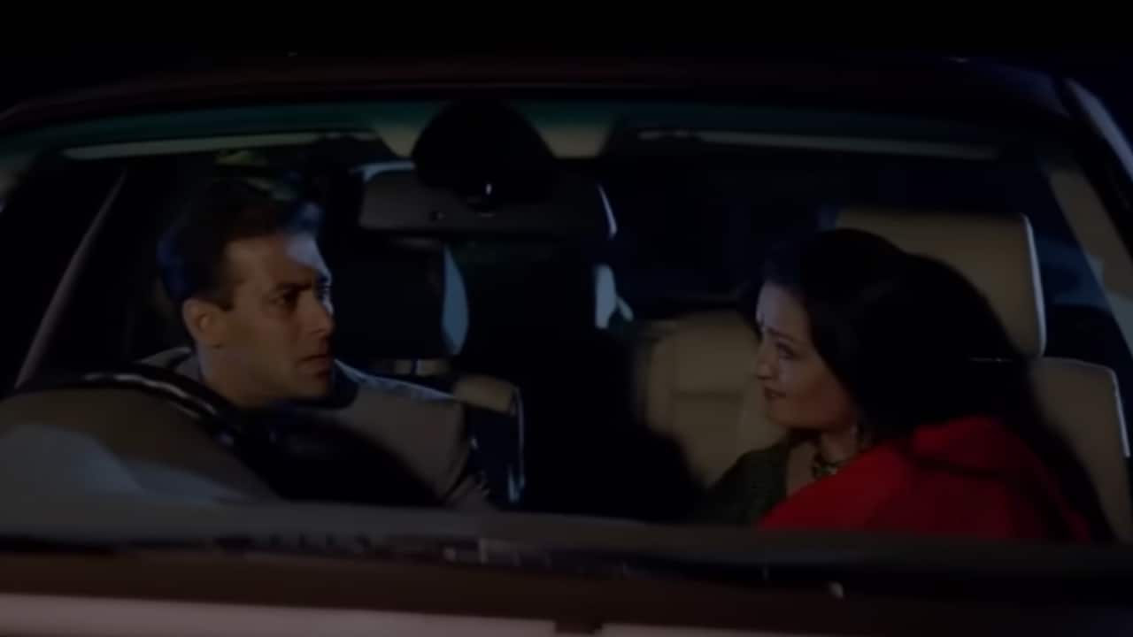 Apara with Salman Khan