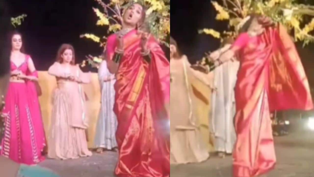 Prajakta Koli dances to Sunil Grovier’s famous song 'Mere Husband Mujhse Pyar Nhi Karte' during her wedding performance; leaves internet in splits