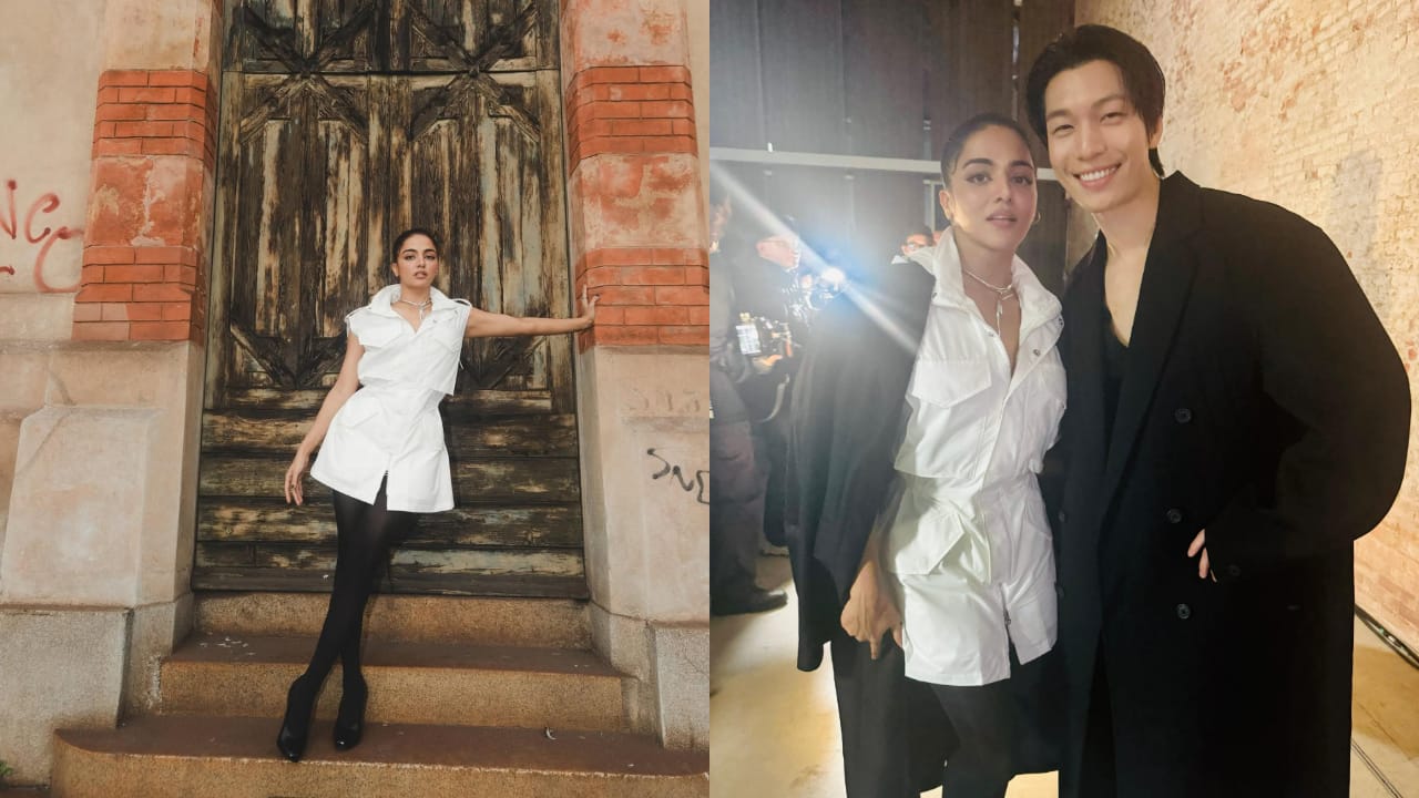 Wamiqa Gabbi Stuns at Milan Fashion Week, meets Squid Games actor Wi Ha-joon