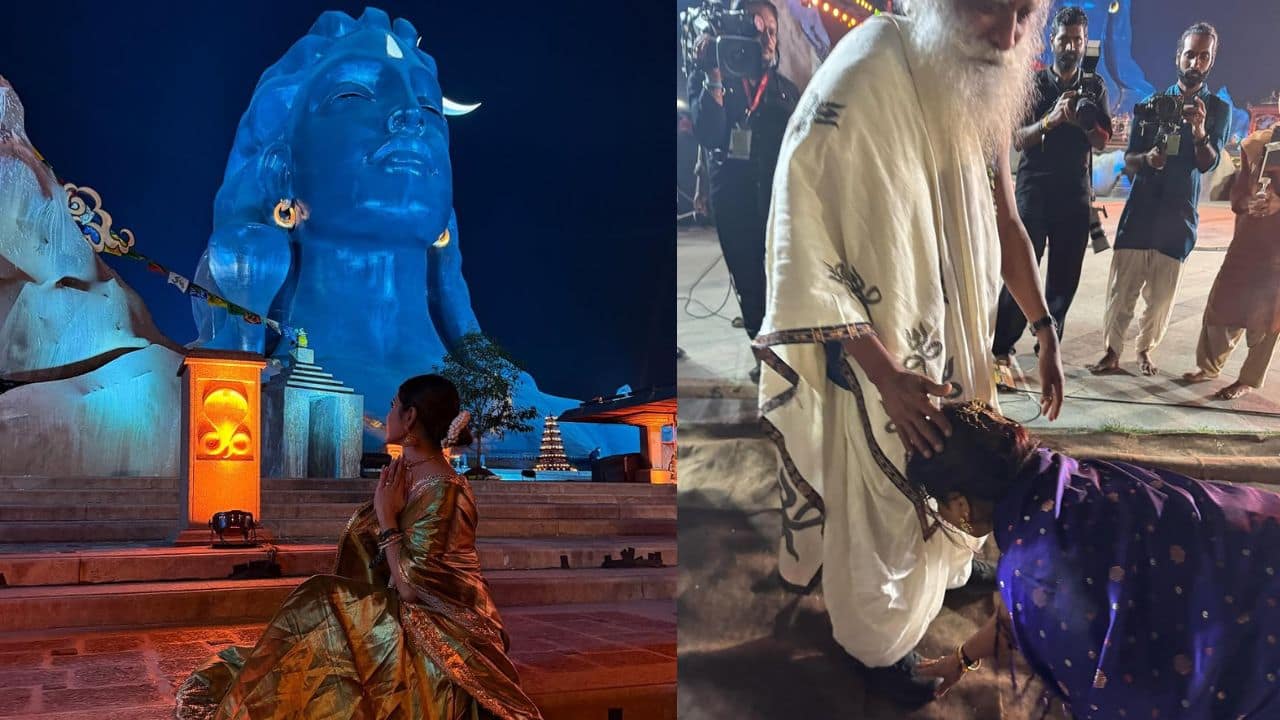 Mouni Roy, Parvati of Devon Ke Dev Mahadev, celebrates Maha Shivratri at Sadhguru’s Adiyogi, see pics 