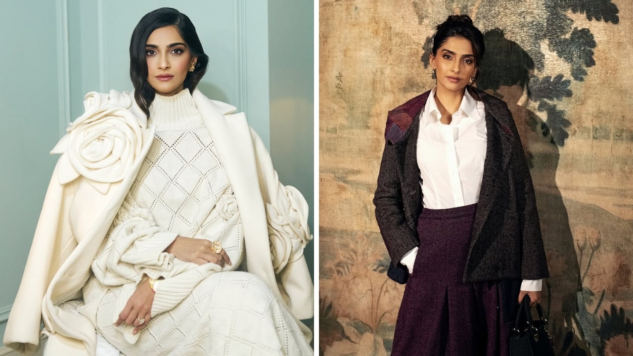 Sonam Kapoor in oversized jacket (Images: @sonamkapoor/Instagram)
