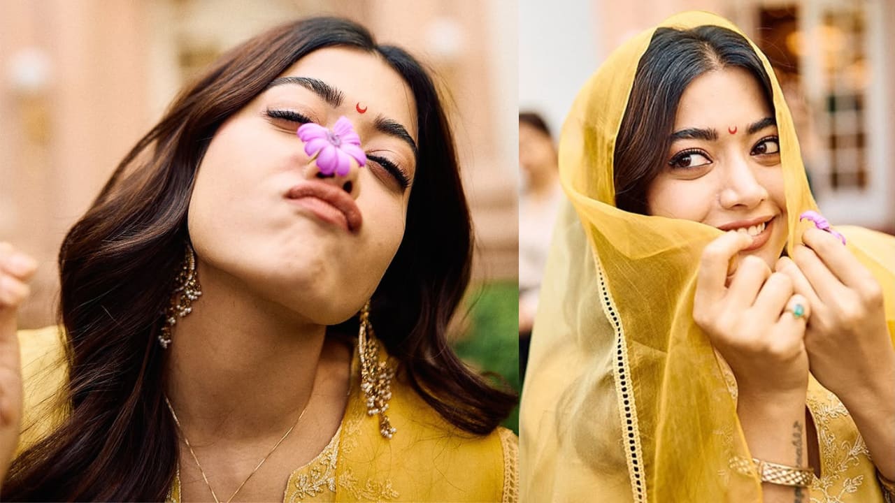 Chhaava actor Rashmika Mandanna stuns in traditional look, says, “Just having fun”