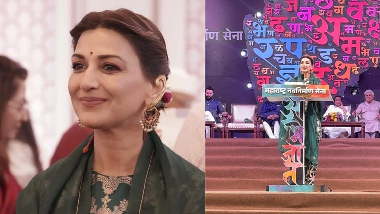 Sonali Bendre joins Marathi Bhasha Gaurav Din with Javed Akhtar, Vicky Kaushal and more; Thanks Raj Thackeray