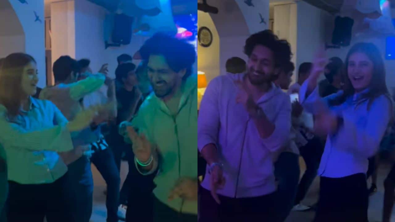 Rasha Thadani and Yashvardhan Ahuja dance to Raveena Tandon and Govinda's iconic song Akhiyon Se Goli Maare, leaves netizens in awe