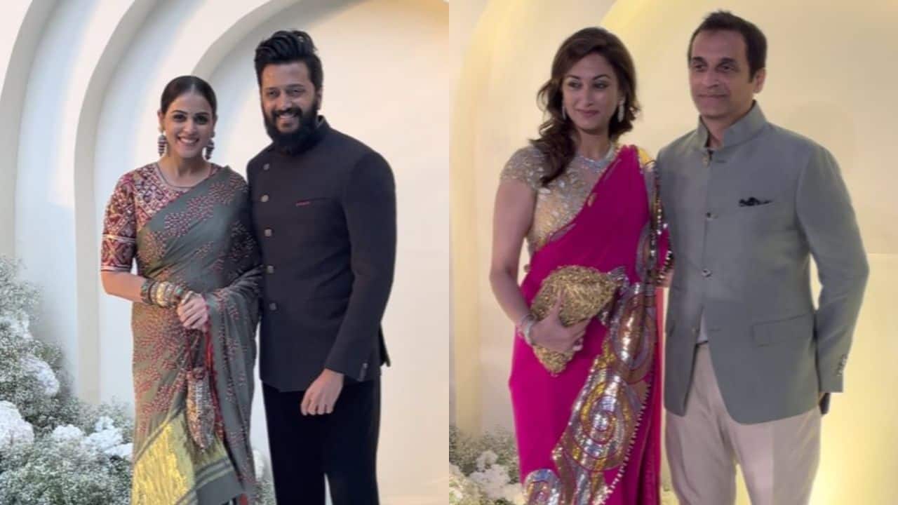 Genelia and Riteish Deshmukh dazzle at Ashutosh Gowariker’s son’s wedding reception, watch video