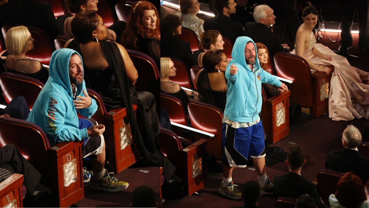 Oscars 2025: Adam Sandler turns heads in casual gym shorts and sweatshirt, says ‘I’m dressed like a guy playing video poker at 2 am’