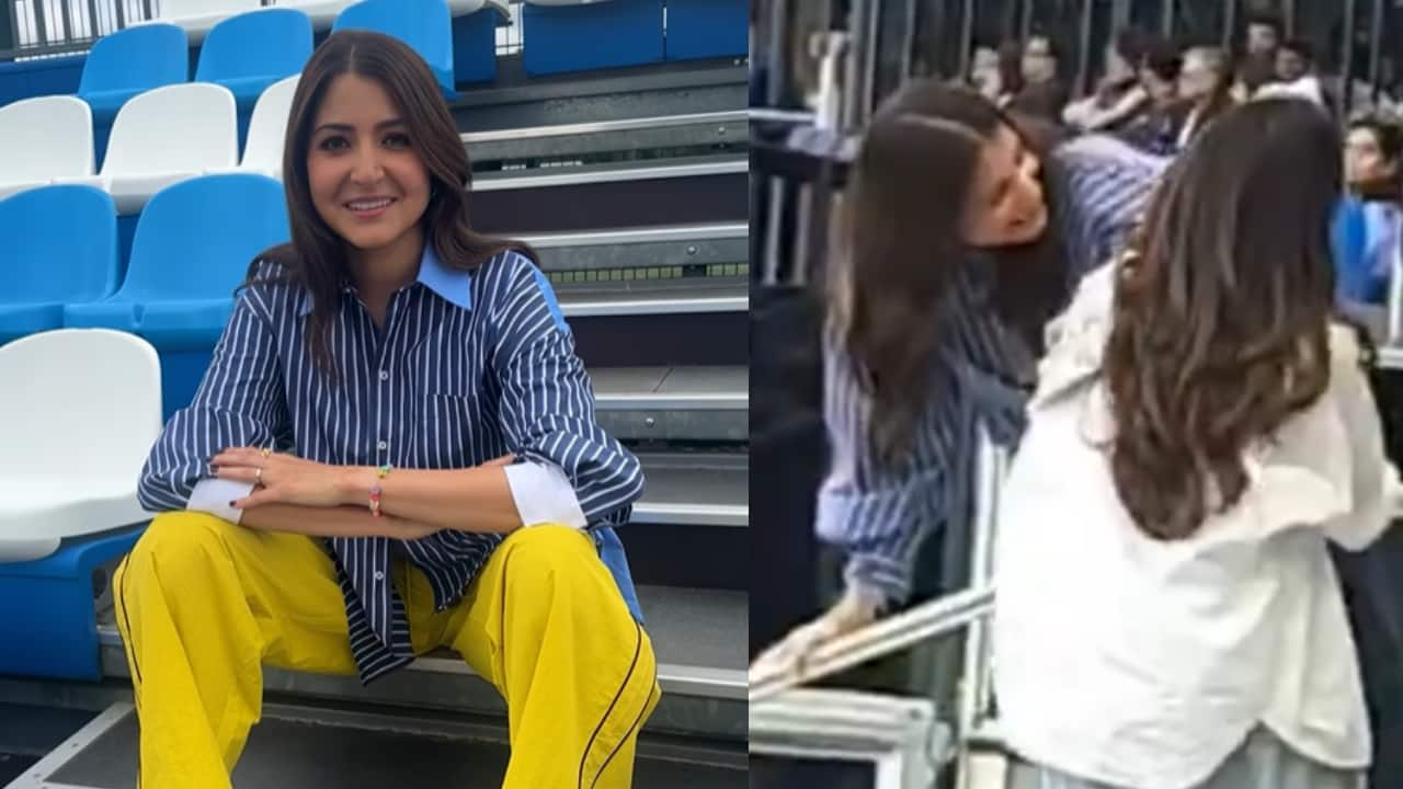 Anushka Sharma playfully interacts with Rohit Sharma’s son Ahaan during India vs NZ match, Watch video