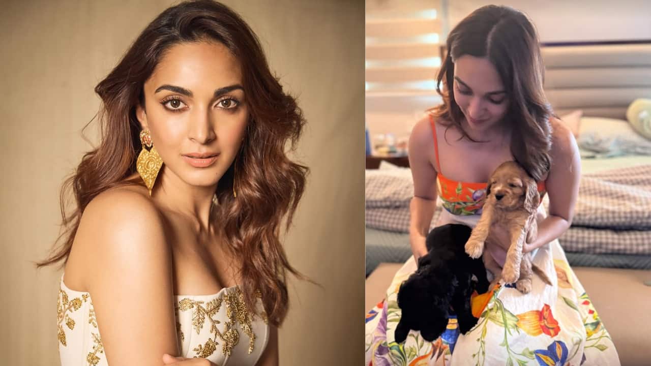 Mom-to-be Kiara Advani snuggles with puppies, radiates pregnancy glow, See pics