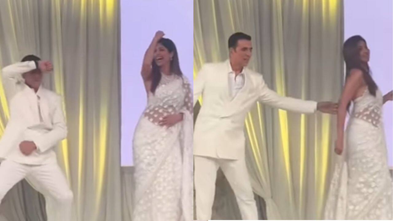 Watch: Akshay Kumar, Shilpa Shetty reunite after 3 decades, recreate iconic Chura Ke Dil Mera hook step