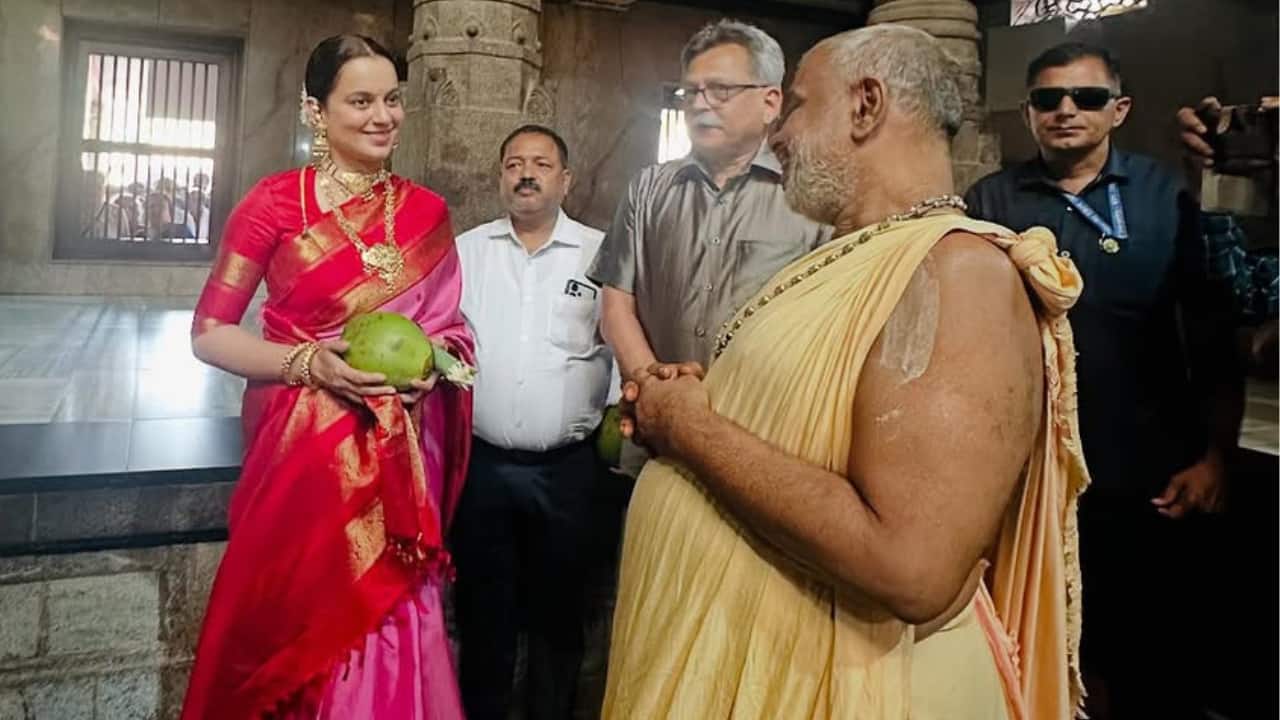 Kangana Ranaut shares photos from her latest visit to Sri Hosa Marigudi temple in Karnataka, see pics
