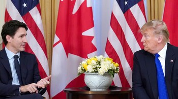 U.S. President Donald Trump and Canada's Prime Minister Justin Trudeau (File Photo)