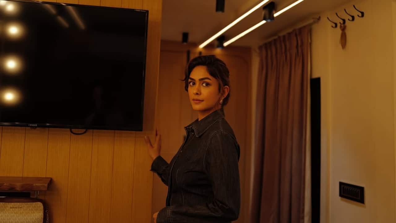 Mrunal Thakur shares BTS moments from her film Dacoit with Adivi Sesh