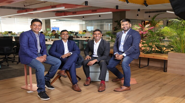 Darwinbox founders: Rohit Chennamaneni Chaitanya Peddi Jayant Paleti Vineet Singh